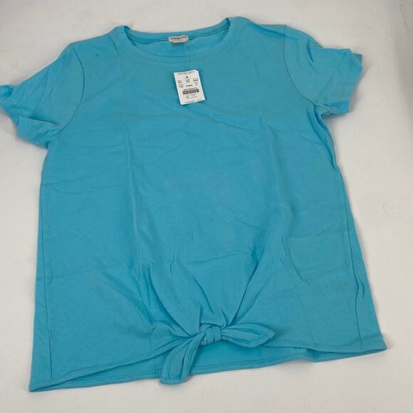 NWT J.Crew Crewcuts Frosty Aqua Tie Front top - Picture 1 of 6